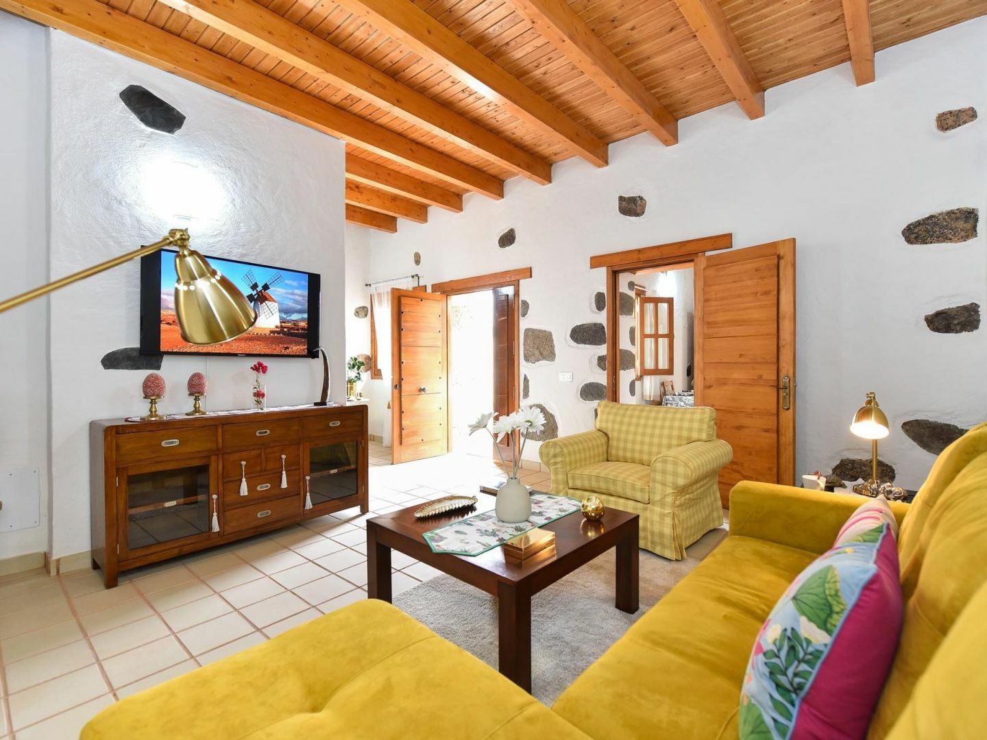 Los Algodones Cottage With Pool 因赫尼奥 外观 照片